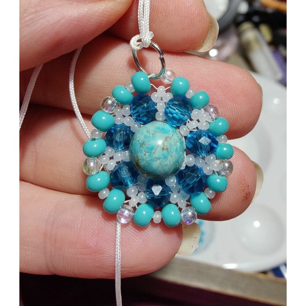 Beautiful Hand Crafted Crystal Pendant